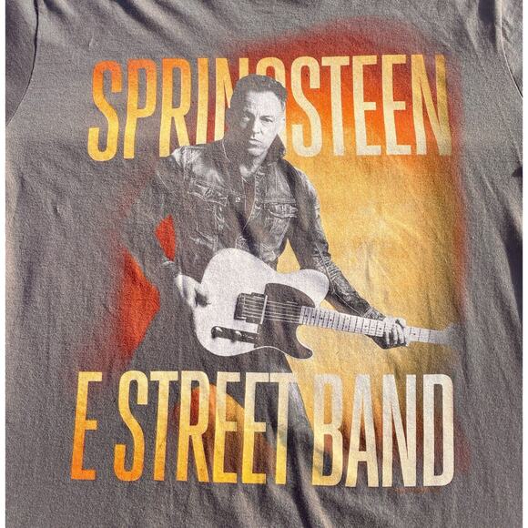 VTG. 2014 BRUCE SPRINGSTEEN E STREET BAND Concert Tour (LG) Shirt Men's Gray USA - Picture 2 of 5